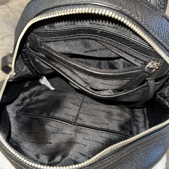 Michael Kors Rhea Pebbled Leather & Australian Shearling Multi Compart. Backpack - Picture 17 of 17